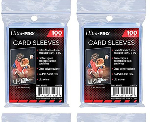 200 sleeves protège - 200, protège-cartes