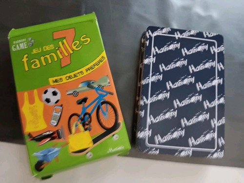 Jeu sept familles - sept, "mes