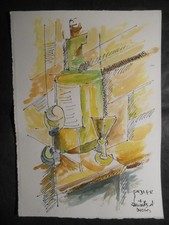 Nature morte  Etude Cubiste