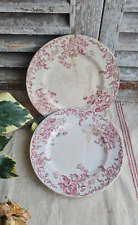 2 ANCIENNES ASSIETTES PLATES