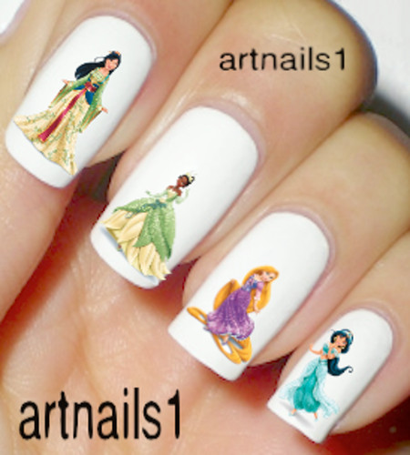 Disney princess nail - disney, art