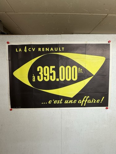 Rare affiche ancienne cv - ancienne,