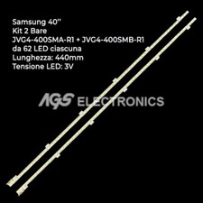 KIT 2 BARRES DE BANDES 62 TV LED SAMSUNG 2011SVS40-FHD-5K6K-L / R T400HW04