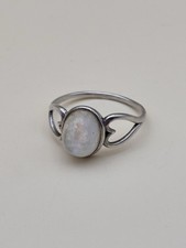 Bague Argent Pierre De Lune Taille 61 