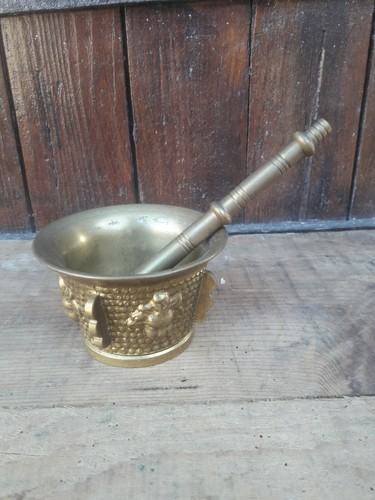 Mortier bronze art populaire - mortier,