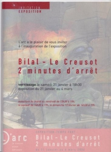 Enki bilal livret - -, invitation