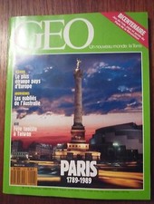 GEO N°118 PARIS 98 ,TOUR EIFFEL ,TAOISME A TAIWAN ,SINGES D'ETHIOPIE ,LEGO