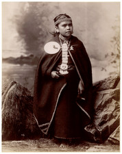 Odber Heffer, Chile, Indígena de la Nobleza Araucana vintage albumen print Tir