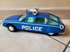Ancienne Voiture De Police En Tôle A Friction Joustra Citroën CX 2400