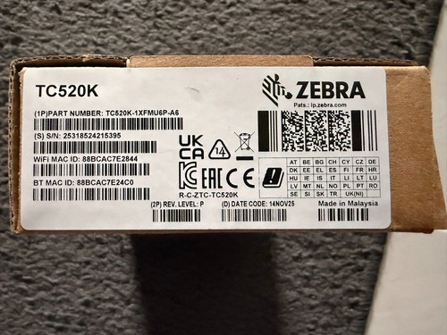 Zebra TC520K-1XFMU6P-A6 –