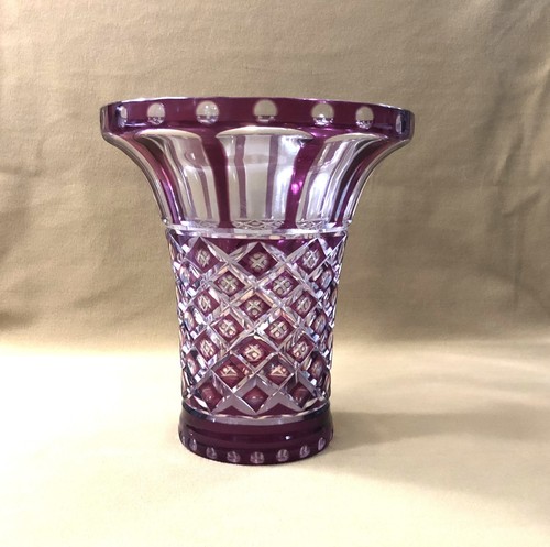 Ancien vase cristal - vase,