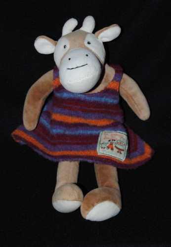 Peluche doudou vache moulin - peluche,