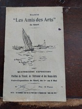 JOEL THEZARD CATALOGUE EXPOSITION NIORT 1947 SOCIETE LES AMIS DES ARTS PEINTRES