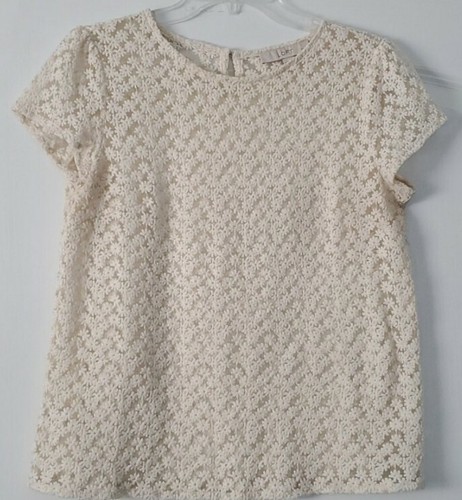 Loft sheer cream embroidered - loft,
