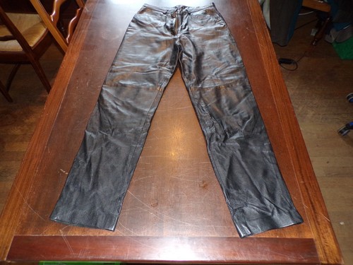 Pantalon cuir femme vintage - pantalon,