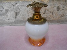 APPLIQUE  bronze laiton  avec Tulipe en Opaline