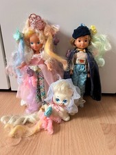 Poupées Dame Boucleline, son Prince, chat Minouline et Minicouettes - 1986