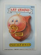 album PANINI MERLIN Les CRADOS Vignette Immage FRANCE Garbage Pail Kids N°111