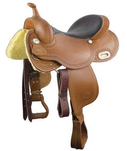 Selle western barrel cuir - selle,