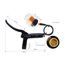 E-Bike Frein Aluminium Alliage Noir/Rouge Poignée Vélo Électrique Pièce Parties