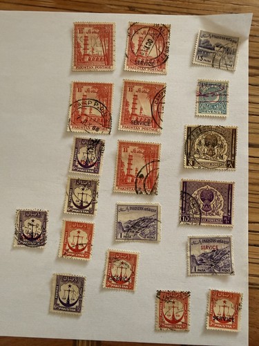 Pakistan lot 56 timbres - pakistan.,