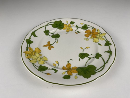Assiette géranium porcelaine