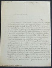 Officier Joseph REYNAUD de LASCOURS autographe 1815