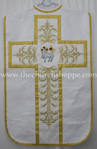 Blanc romain chasuble - blanc,