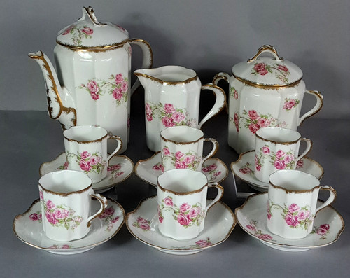 Ancien service café - ancien, à