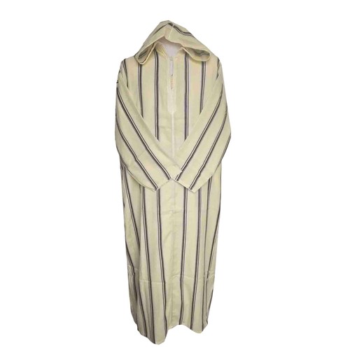 Djellaba thobe coton noir - coton,
