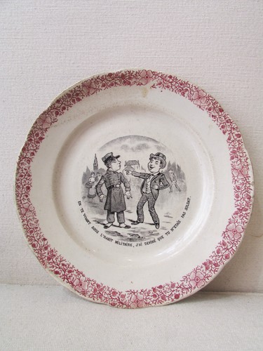 Ancienne assiette faience - ancienne,