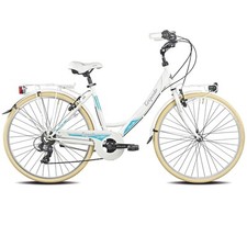 Vélo City T120 Silverlife 26 Femme Acier 6 Vitesses Blanc 19T120 Torpado Stra