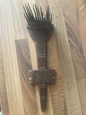 Ancien peigne à carder la laine en bois -  Métier XIX° siècle - Art Populaire