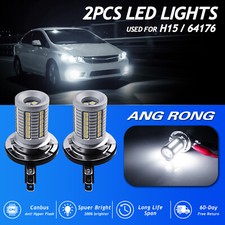 2x ANTI ERREUR H15 Blanc 30W LED Feux de jour Ampoules Audi BMW VW Ford Mercedes