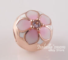MAGNOLIA BLOOM Authentic PANDORA Rose GOLD Plated FLOWER Clip/Charm 782078NBP