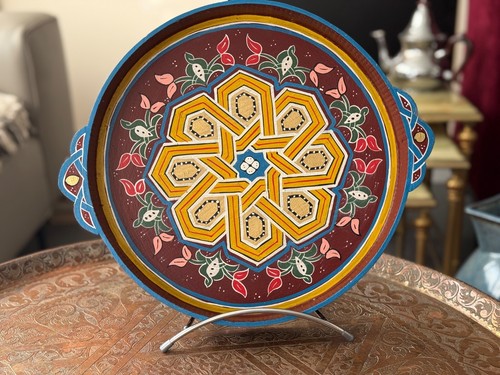 Plateau rond zwak boho - boho, en