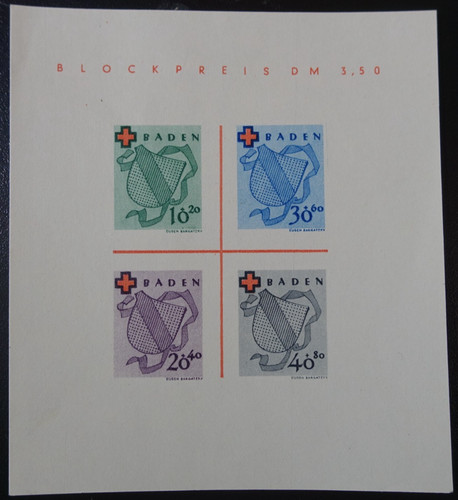 Timbres bade allemagne - bade,