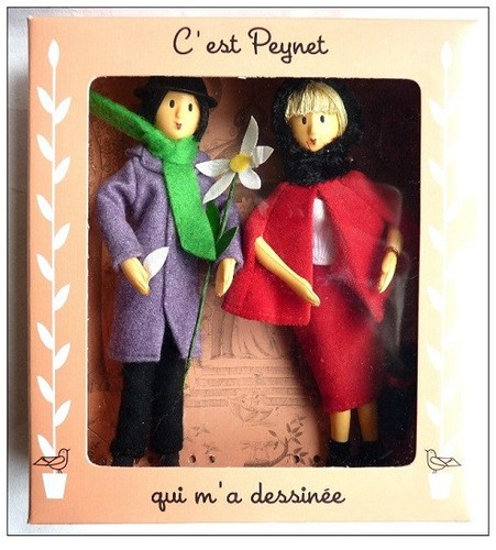 Poupées couple coquelicot - poupées,