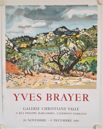 Affiche yves brayer 1981 - affiche,