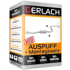 Pot d'échappement pour Mazda 323 1.8 i / GT 1989-1994 silencieux central *1533