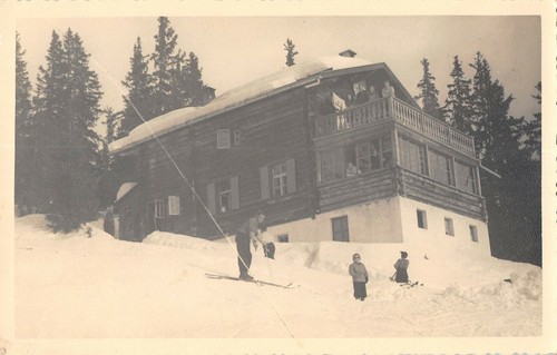 Cpa carte photo chalet - carte, d'un