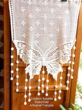 RIDEAU CROCHET  ARTISANAT
