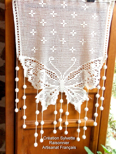 Rideau crochet artisanat - crochet,