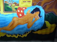 Tenture murale décorative, tapisserie tissus