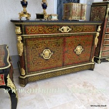 signé KOLB Pantalonnière en marqueterie Boulle époque 19éme buffet commode RARE