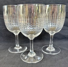 3 VERRES A EAU EN CRISTAL  DE  BACCARAT  MODELE NANCY 15.5 CM
