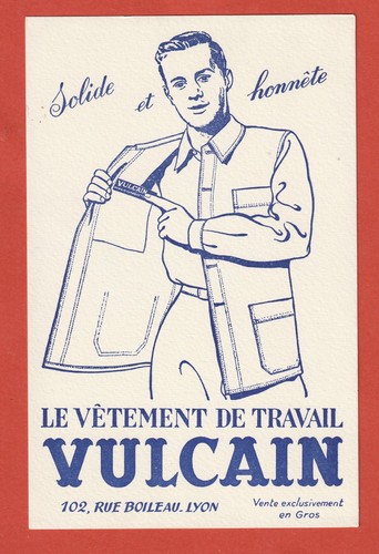 Buvard vulcain le vetement - buvard,