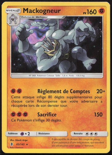 Carte pokémon mackogneur - carte,