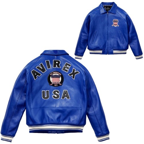 Veste simili cuir - veste, bleu
