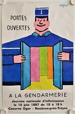 Affiche SAVIGNAC 1996 Journée PORTES OUVERTES A LA GENDARMERIE